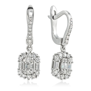 Серьги с бриллиантами ALY0032-KP (Au 585)