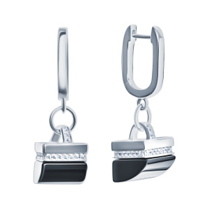 Серьги SE37456_SR_OX_WG (Ag 925)