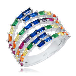 Кольцо Rainbow DM2538-7CR (Ag 925)