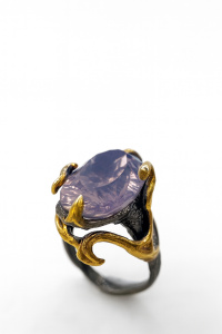 Кольцо Лавандовый кварц