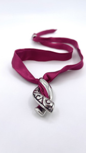 Колье Graziella Intrecci16-Fuxia-PN-Rd (Ag 925)