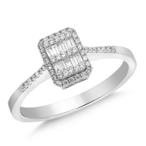 Кольцо с бриллиантами ALY0084-YZ-2 (Au 585)