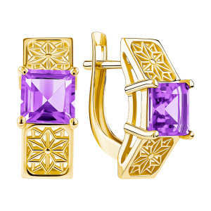 Серьги 00993-20-030014-15 (Au 585)