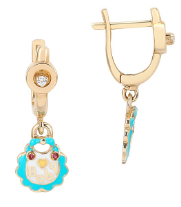 Серьги Тотити TTHE0014-03 (Au 585)