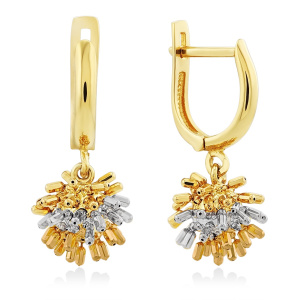 KP000297-YWR Серьги (Au 585)