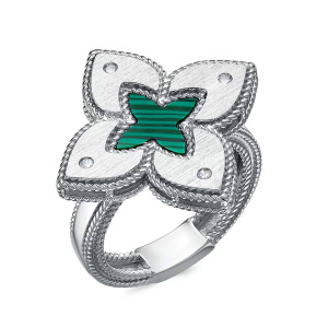 Кольцо HPT2034-R10_KO_WG (Ag 925)