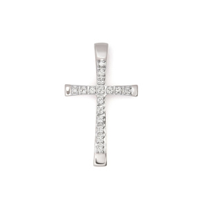 Крест с бриллиантами 5901028 (Au 585)