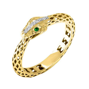 Кольцо с бриллиантами 9104661 (Au 585)