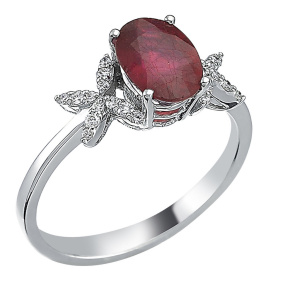 Кольцо с бриллиантами RMK28003-14-W (Au 585)