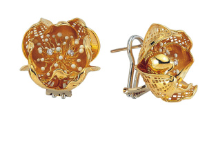 Серьги GLC GLHE0033-00 (Au 585)