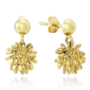 SK000484-Y Серьги (Au 585)