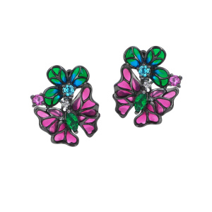 Серьги Калейдоскоп KL0867E2 (Ag 925)