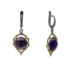 2Серьги Аметист