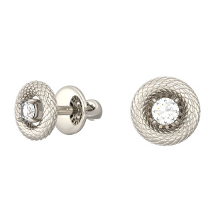 Пусеты с бриллиантами 5701064 (Au 585)