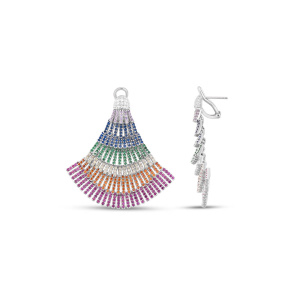 Серьги Rainbow DM3409-7CEW (Ag 925)