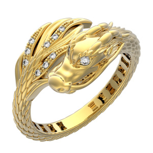 Кольцо с бриллиантами 9101919 (Au 585)