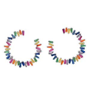 Серьги РБ Rainbow DM4816-7CE (Ag 925)