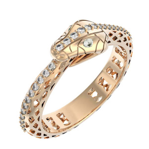 Кольцо с бриллиантами 0101680 (Au 585)