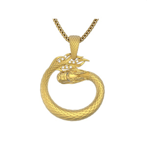 Подвеска с бриллиантами 9801919 (Au 585)