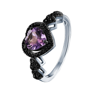 Кольцо YR01947_KO_AM_SP_BLK (Ag 925)