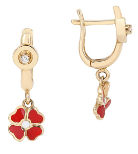 Серьги Тотити TTHE0007-03 (Au 585)