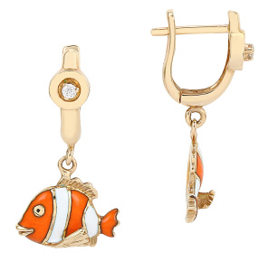 Серьги Тотити TTHE0005-03 (Au 585)