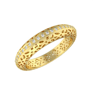 Кольцо с бриллиантами 9101846 (Au 585)