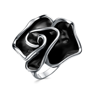 Кольцо SR39972-BH_KO_ENAM_WG (Ag 925)