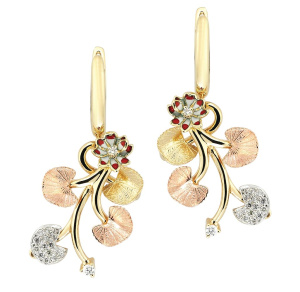 Серьги SL SLHE0014-01 (Au 585)