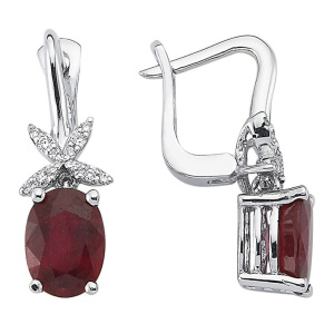 Серьги с бриллиантами EMK11350-14-W (Au 585)