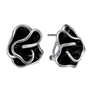 Серьги E39972-BH_SR_ENAM_WG (Ag 925)